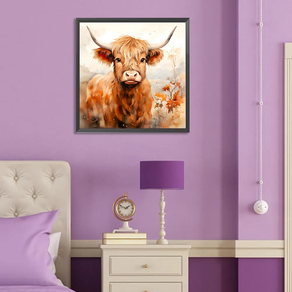 Diamond Painting - Full Round Drill - Highland Yak(Canvas|30*30cm)