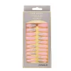 French Nails Matte Shimmers Long Wearing Ballet Nails 24pcs