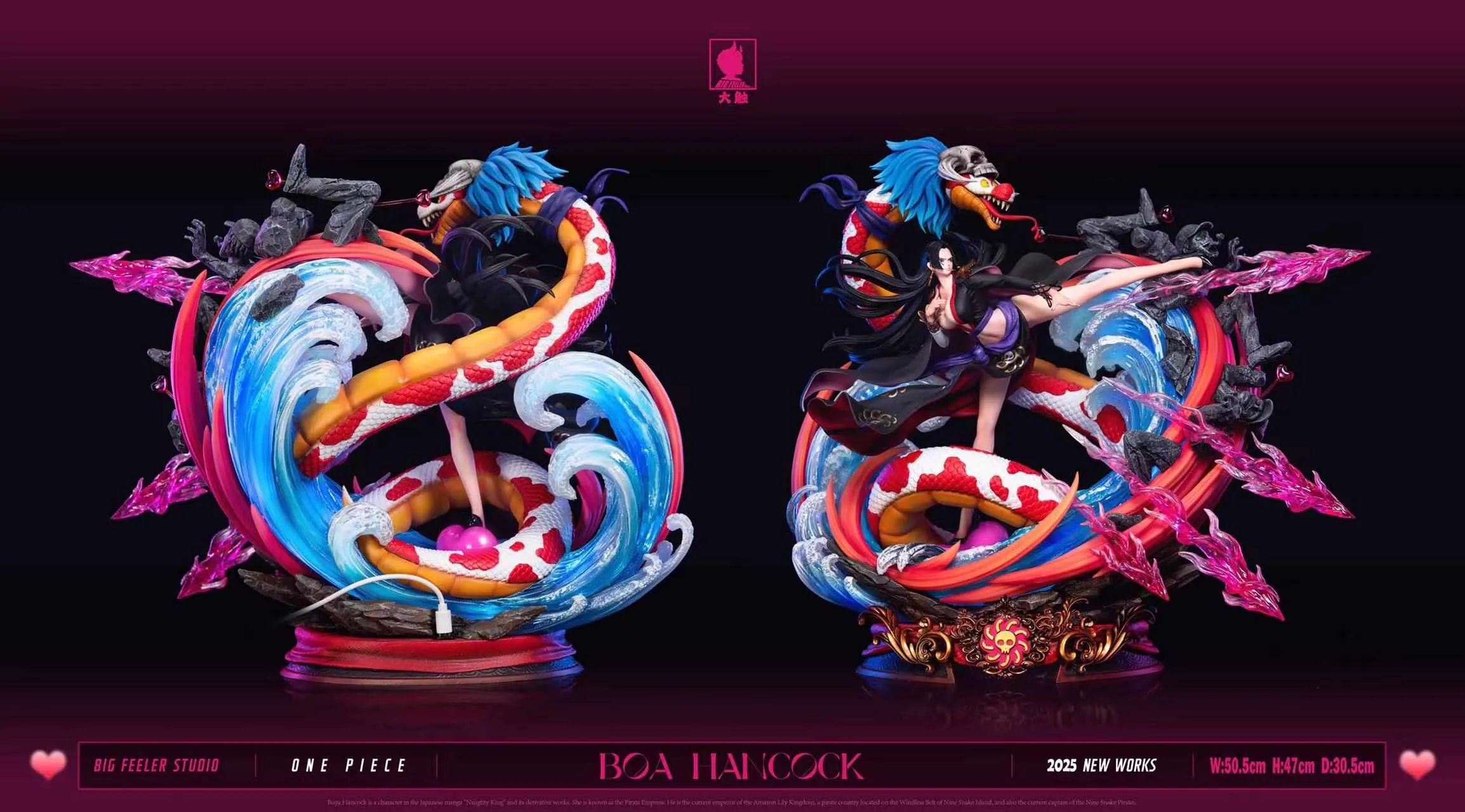ボア ハンコック Big Feeler Studio ガレージキット フィギュア POP Scale Boa Hancock - ONE PIECE Resin Statue - Big Feeler Studio