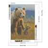 (50*70cm)Bears - Full Round Drill Diamond Painting