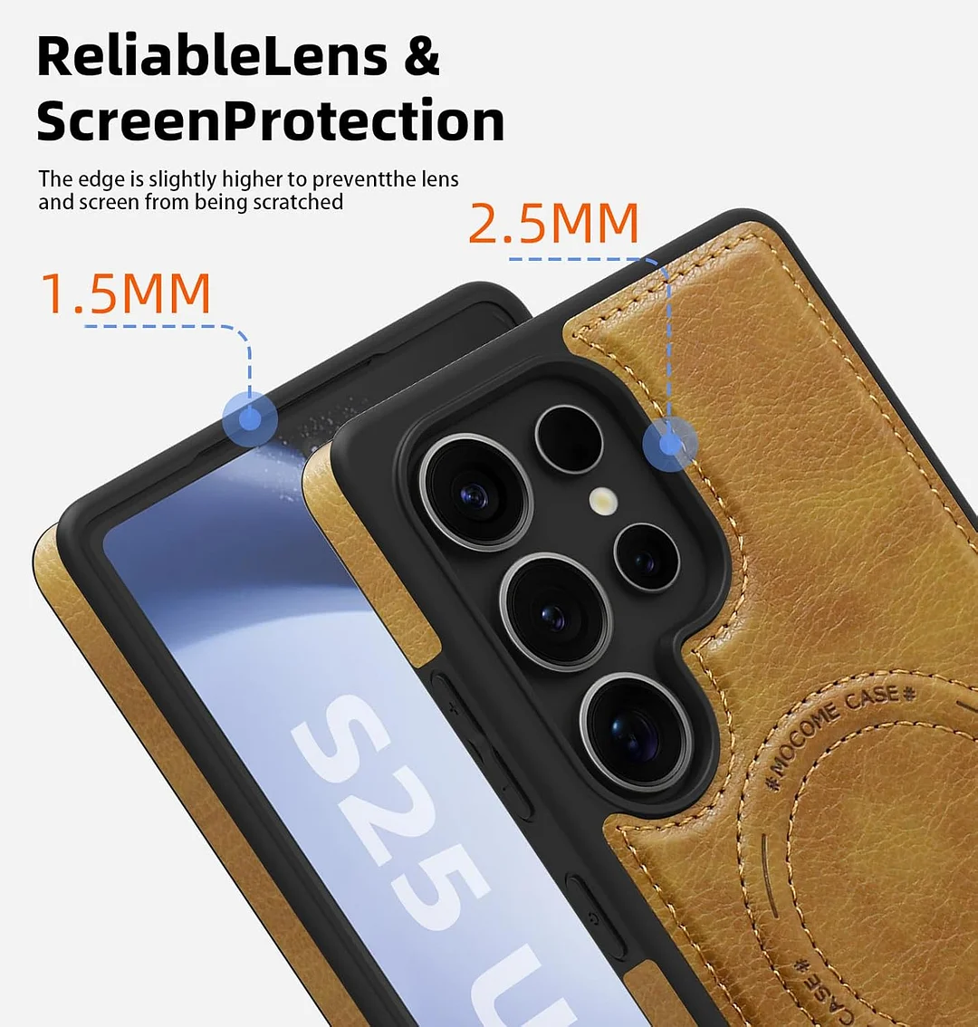 Samsung Galaxy Z Fold 6 Leather Case Magnetic Protective Case Holder Phone Case