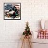 American Flag And Hound Round Diamond Diamond Painting 30*30cm