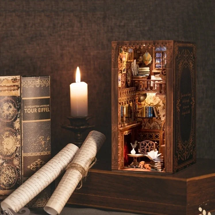 💝Best Gift For Your Lover - 3D Wooden Puzzle Bookend