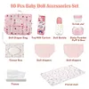 17"-22" Pink Cat 10 Pcs Reborn Baby Doll Accessories Set - RBBI-Myrebornbabydoll&reg; Myrebornbabydoll&reg;
