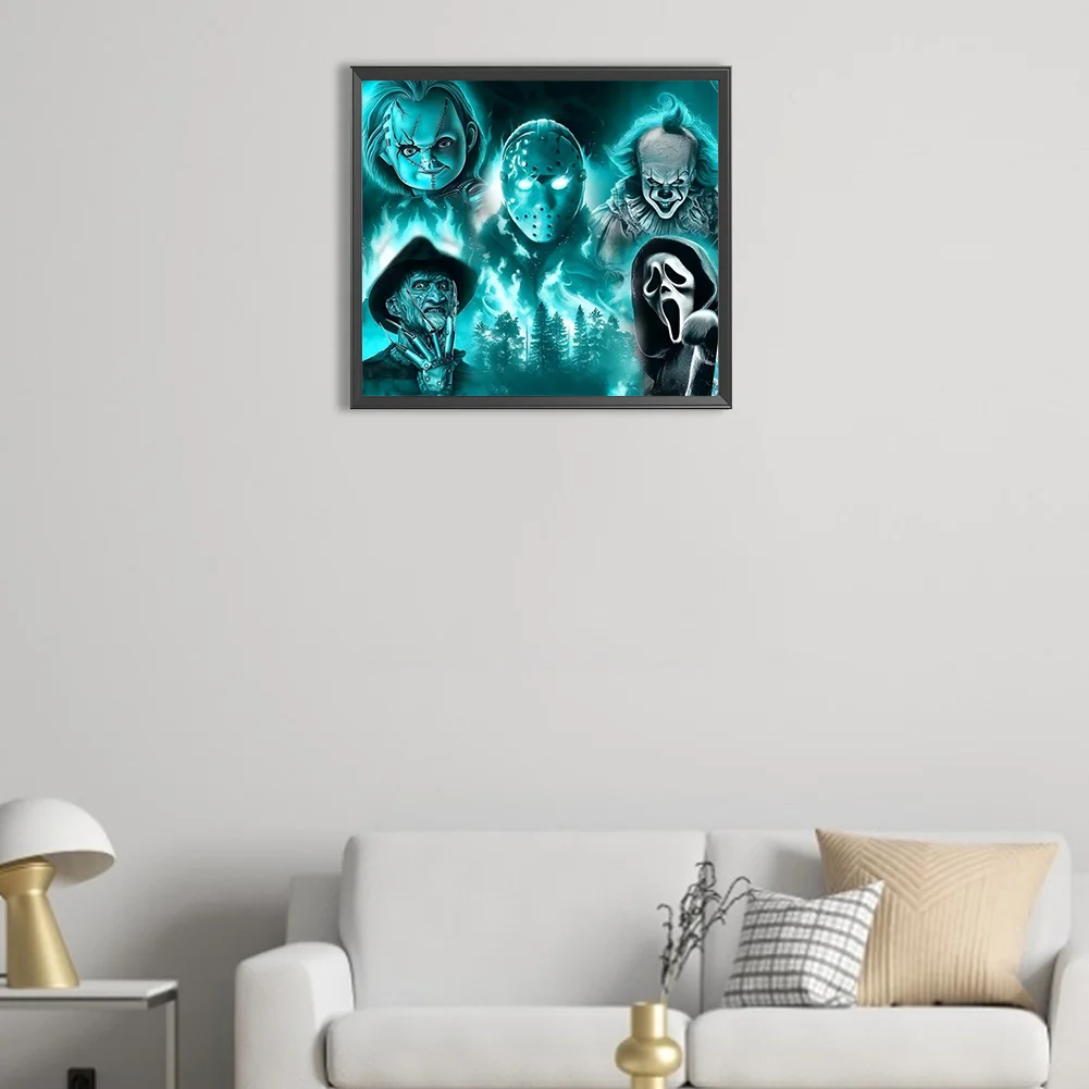 Diamond Painting - Full Round Drill - Horror Figures(Canvas|45*40cm)