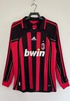 Joyfball 2006/2007 Retro Long Sleeve AC Milan Home Football Shirt 1:1 Thai Quality