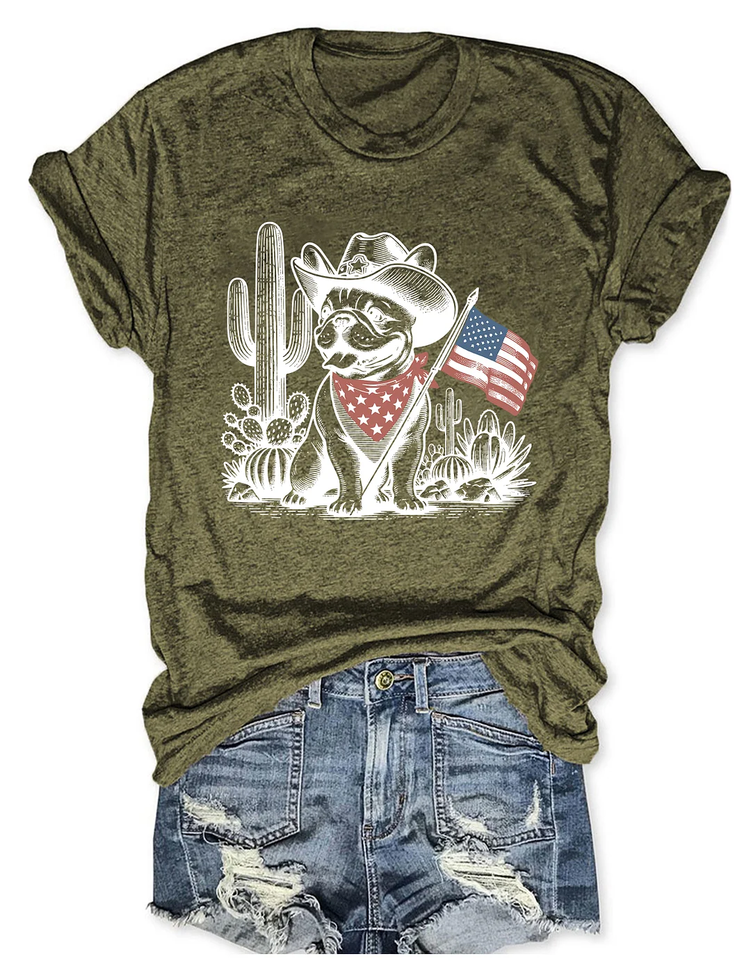 French Bulldog 4th Of July T-shirt