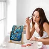 (US Local)DIY Butterfly Diamond Painting Kit Rotatable Mirror w Diamond Art Jewelry Box