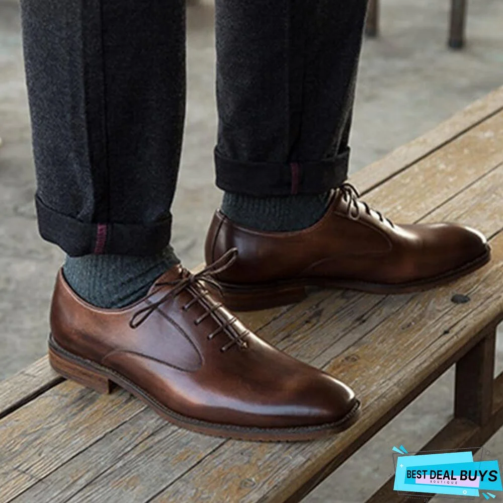 Men's Business Casual Oxford Leather Shoes