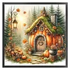 Pumpkin House-11CT Stamped Cross Stitch 45*45cm/17.72*17.72in tapestrymarket