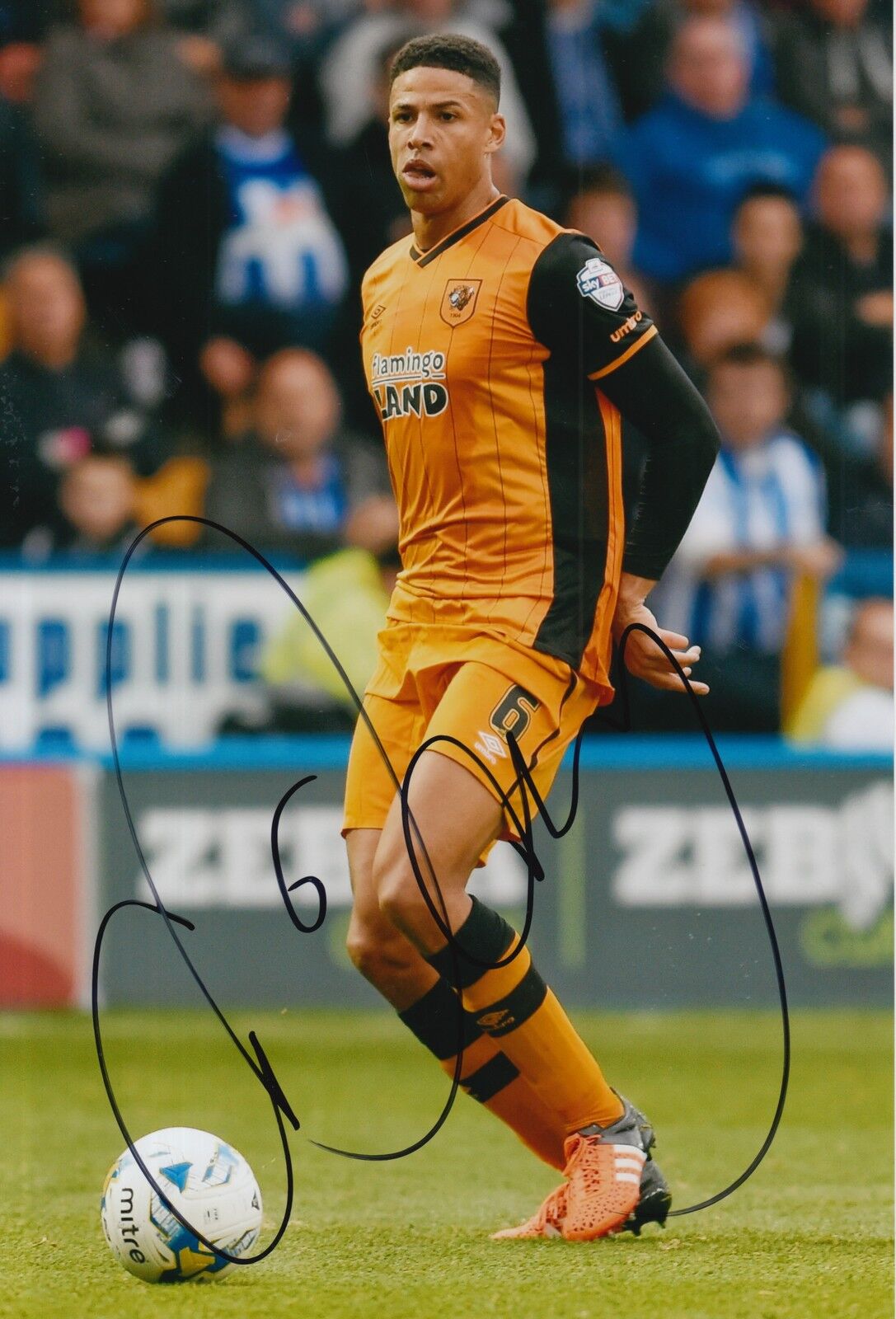 HULL CITY HAND SIGNED CURTIS DAVIES 12X8 Photo Poster painting 3.