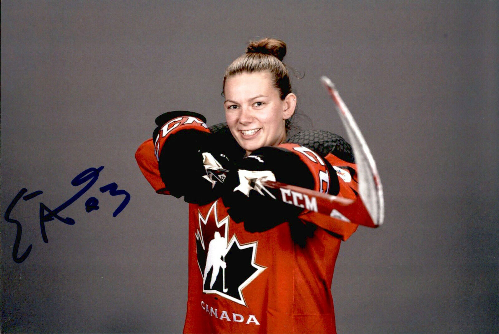 Erin Ambrose SIGNED 4x6 Photo Poster painting WOMEN'S HOCKEY / TEAM CANADA