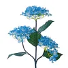 Solar LED Hydrangea Flower Light 10H Lighting Time Ground Plug Flower Light for Garden Pathway Patio Backyard Landscape Decor