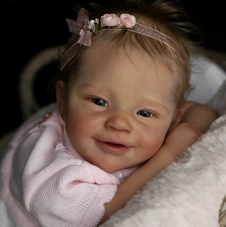  20" Real Lifelike Smile Reborn Toddlers Girl Doll Named Darcy - Reborndollsshop®-Reborndollsshop®