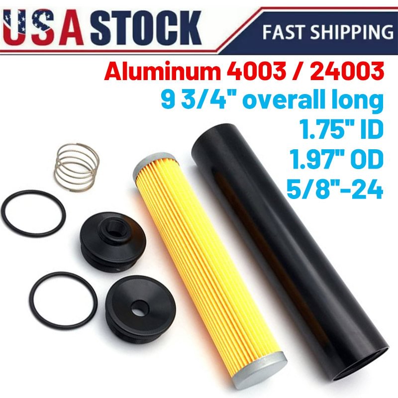 New 1 Set 1 / 2-28 5 / 8-24 Car Fuel Filter Aluminum Alloy Solvent Trap Filters Car Fuel Filter Parts For Napa 4003 Wix 24003