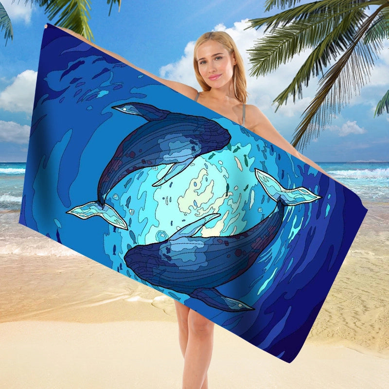 Vacation Geometric Superfine Fiber Beach Towel Towels