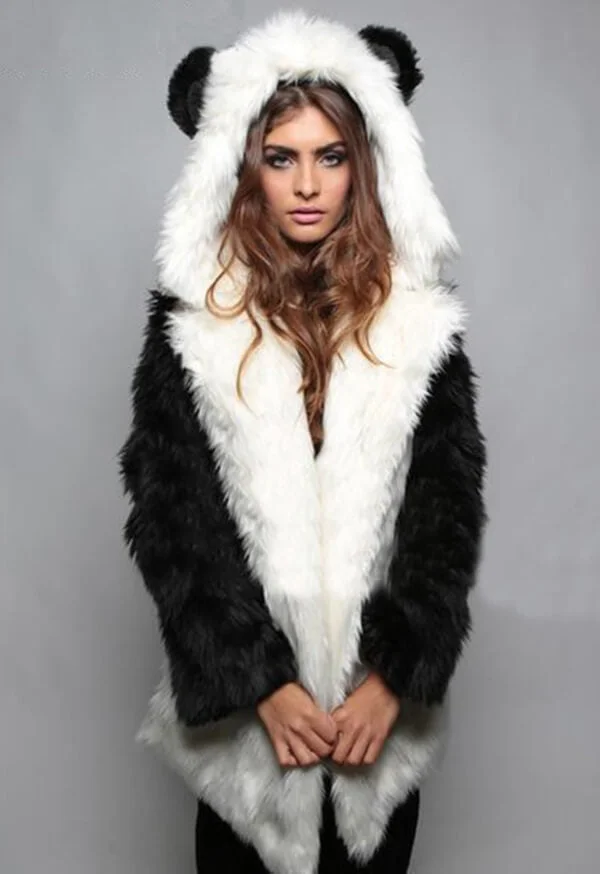 Fashion Lovely Imitation Fox Fur Coat