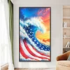 Diamond Painting-DIY Full Round Drill Flying Eagle(70*40 CM)