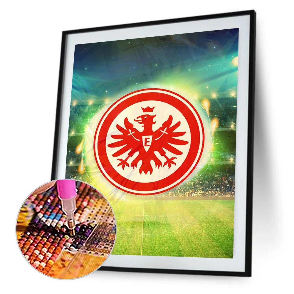 Diamond Painting - Full Round Drill - Frankfurt Football Team(30*40cm)