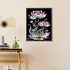 Goutte D’Eau Lotus-Peinture Diamant En Forme Spéciale-30*40CM