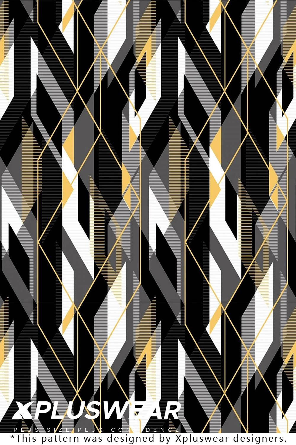 Plus Size Black Casual Geometric Print Sleeveless Maxi Dresses [Pre-Order]