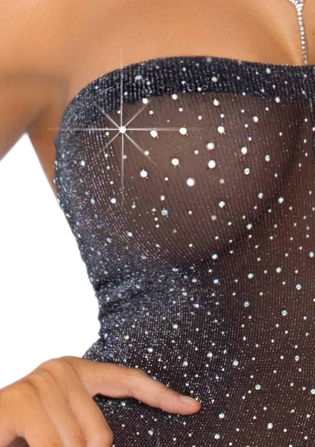 Show Off Rhinestone Tube Dress