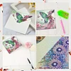 (US Local)6Pcs Fairy Girl DIY Diamond Painting Greeting Card for Holiday Party Favors