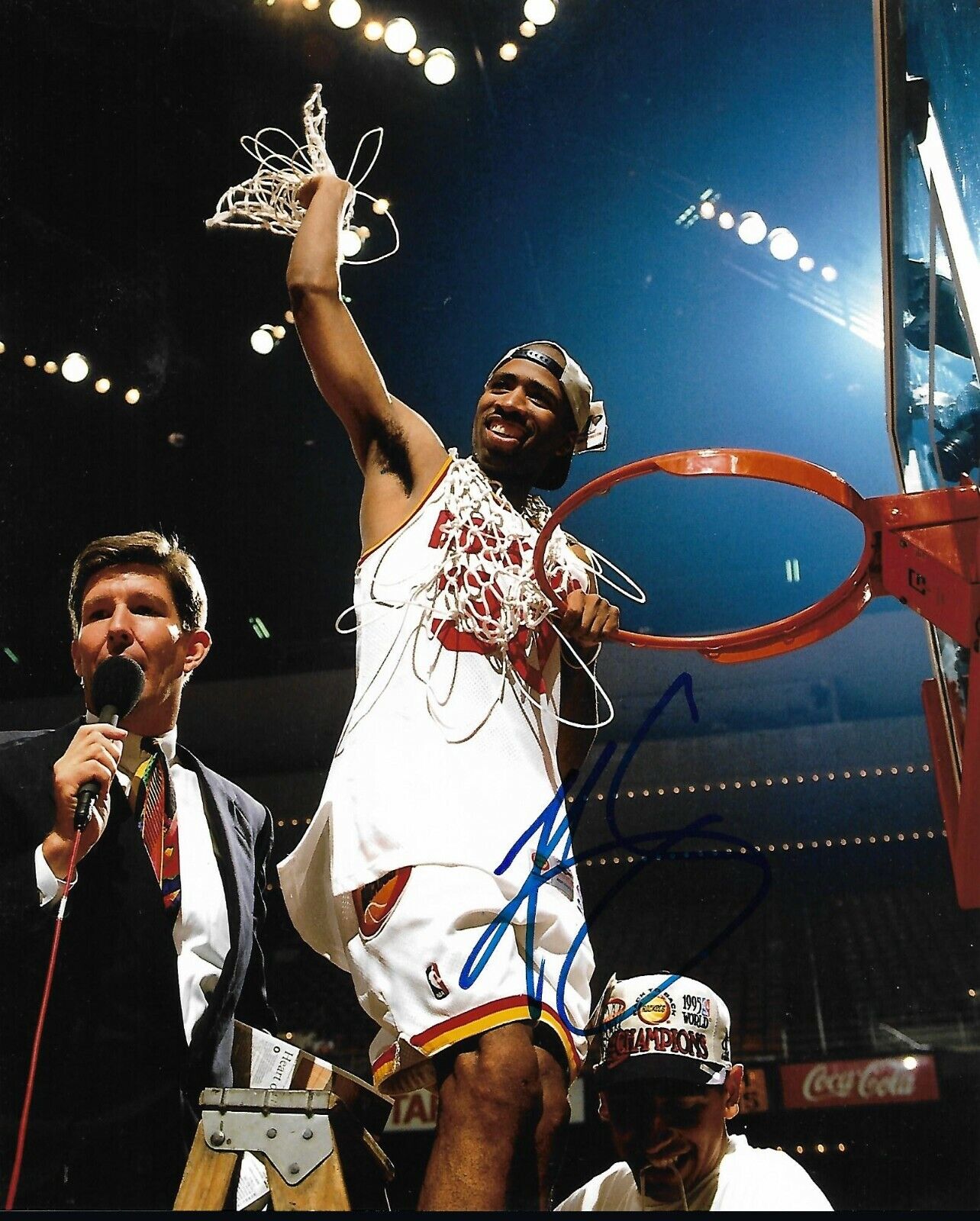 KENNY SMITH signed autographed HOUSTON ROCKETS 8x10 Photo Poster painting TNT w/ COA