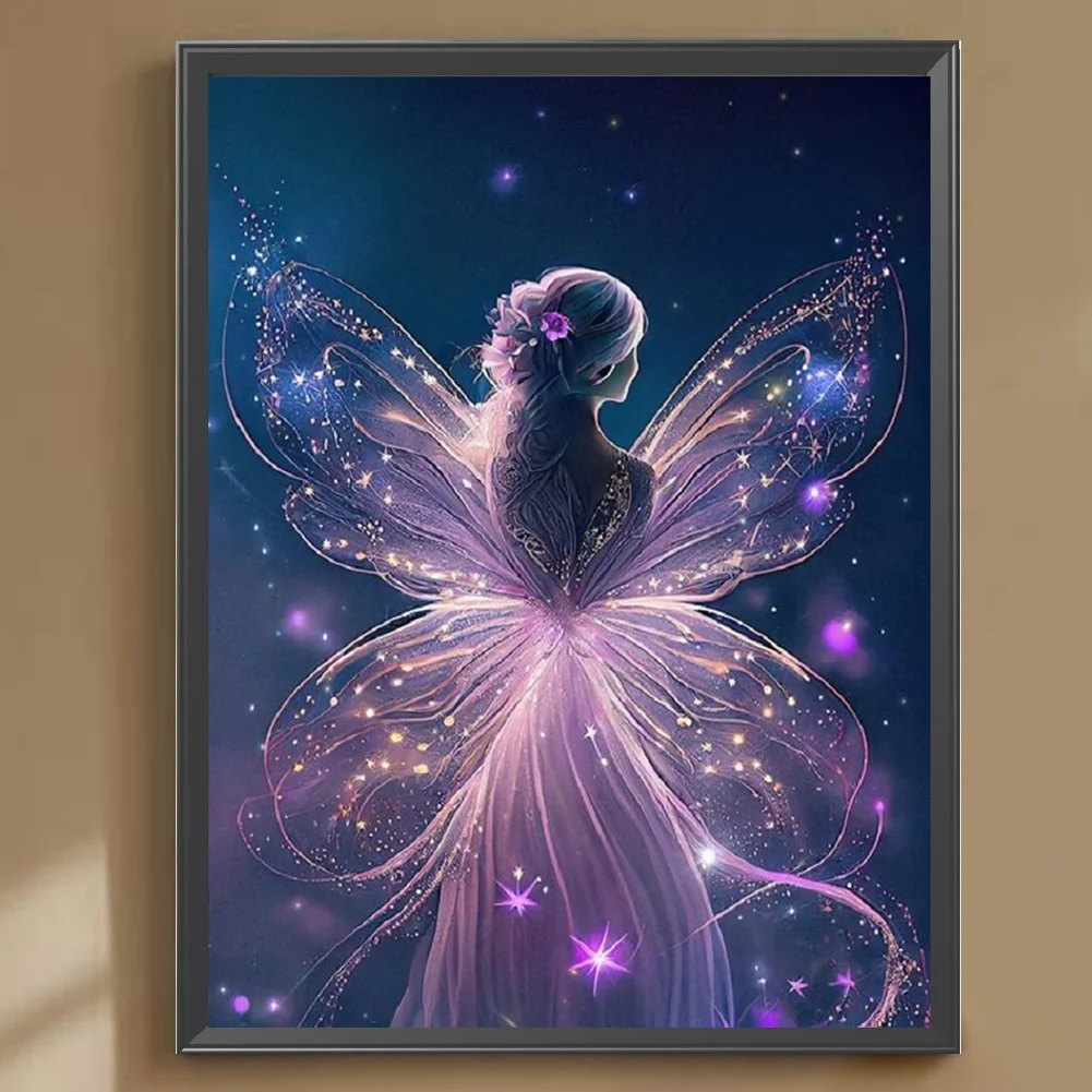 Diamond Painting - Full Round Drill - Butterfly Fairy(30*40cm)