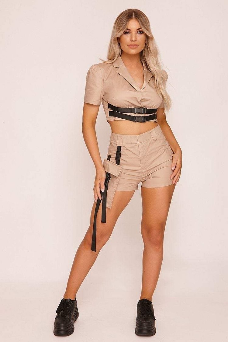 Sand Utility Buckle Shorts Katch Me