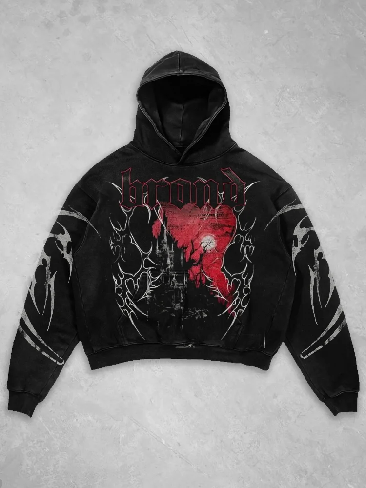Knife Blood Castle Hooded Hoodie