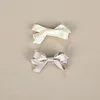 Elegant Silky Bowknot Hair Pins for Babies