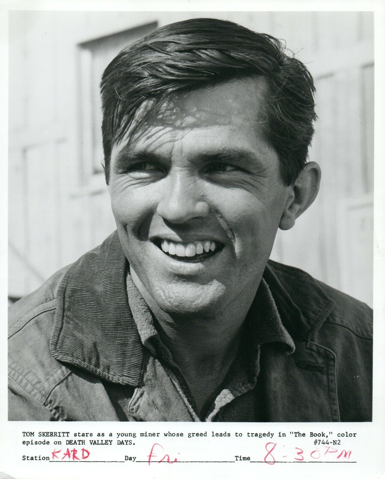 TOM SKERRITT Actor 8x10 Promo Press Photo Poster painting DEATH VALLEY DAYS