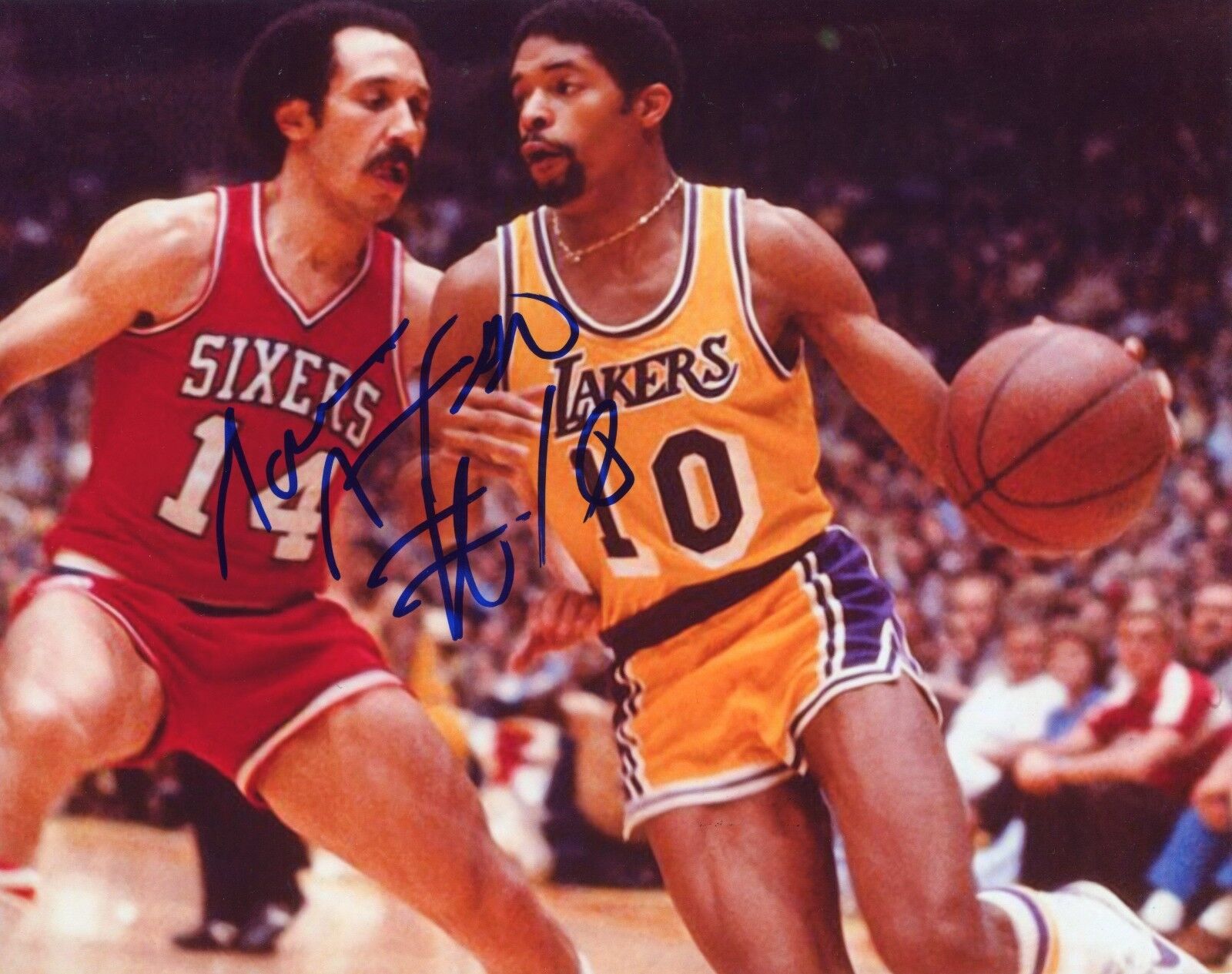 ~~ NORM NIXON Authentic Hand-Signed LOS ANGELES LAKERS