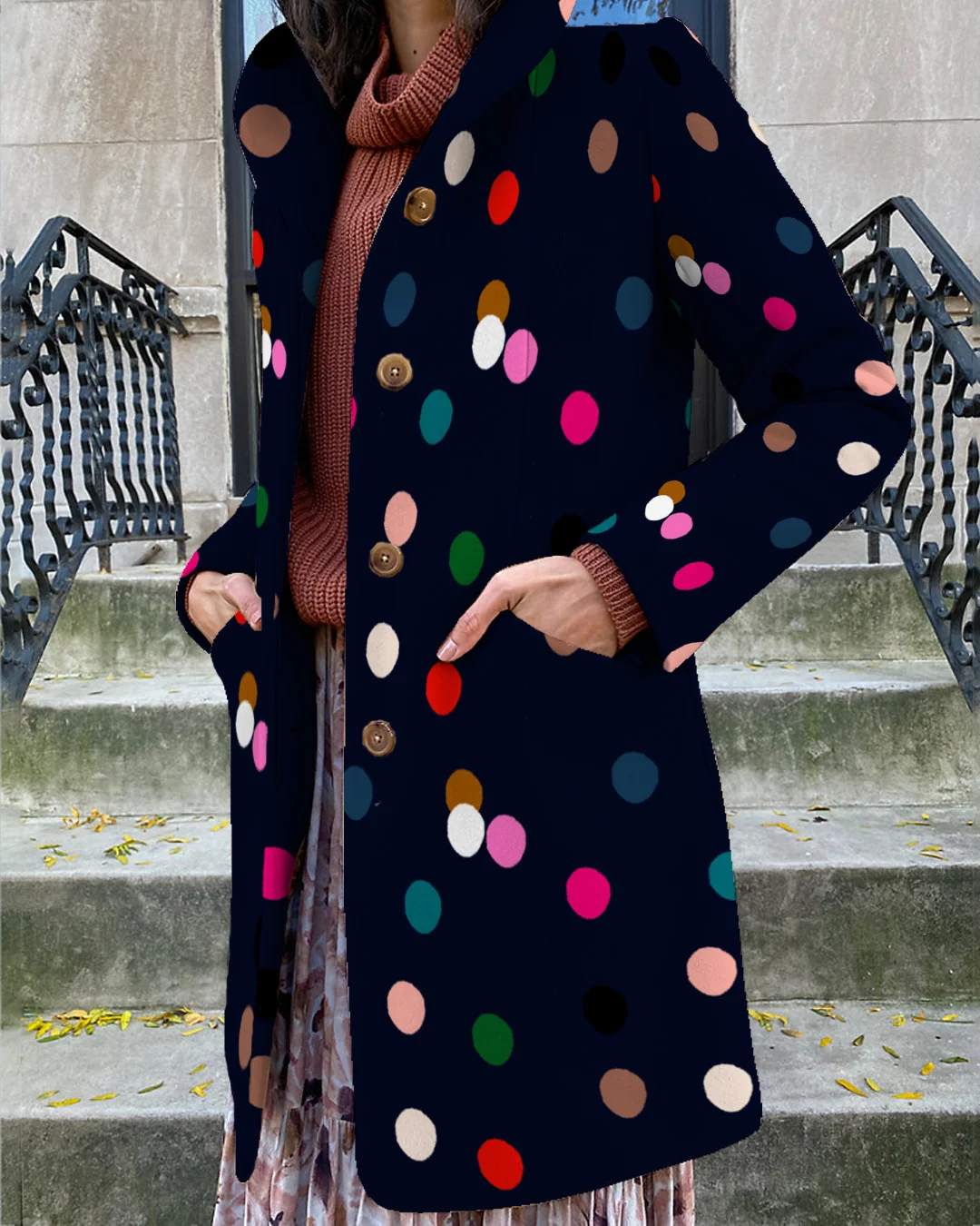 Women's Fashion Painted Casual Coat 9ae5