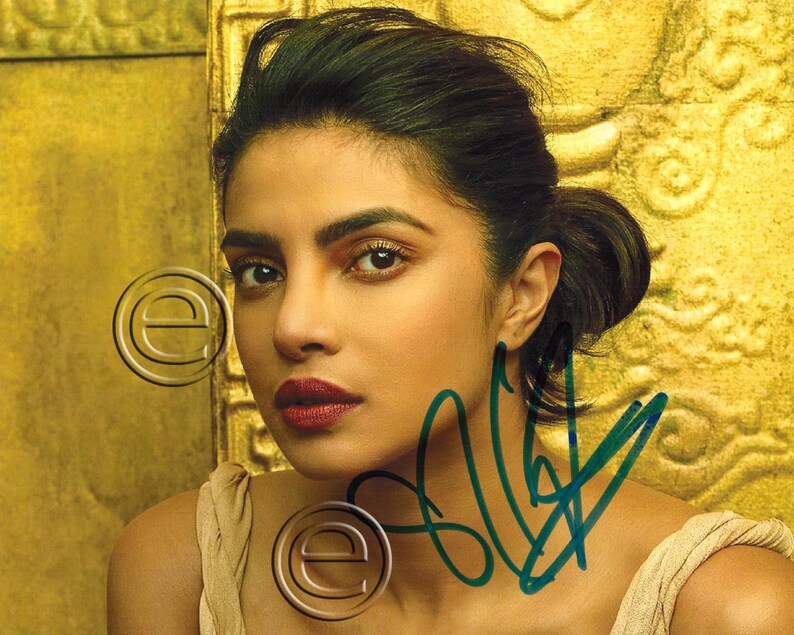 Priyanka Chopra Autographed Signed Photo Poster painting 8 x 10 print Photo Poster painting picture poster wall art autograph