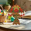 Christmas Poinsettia Diamond Dot Painting Ornament DIY Double Sided