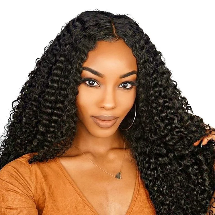 Brazilian Deep Wave Lace Front Human Hair Wigs-elleschic