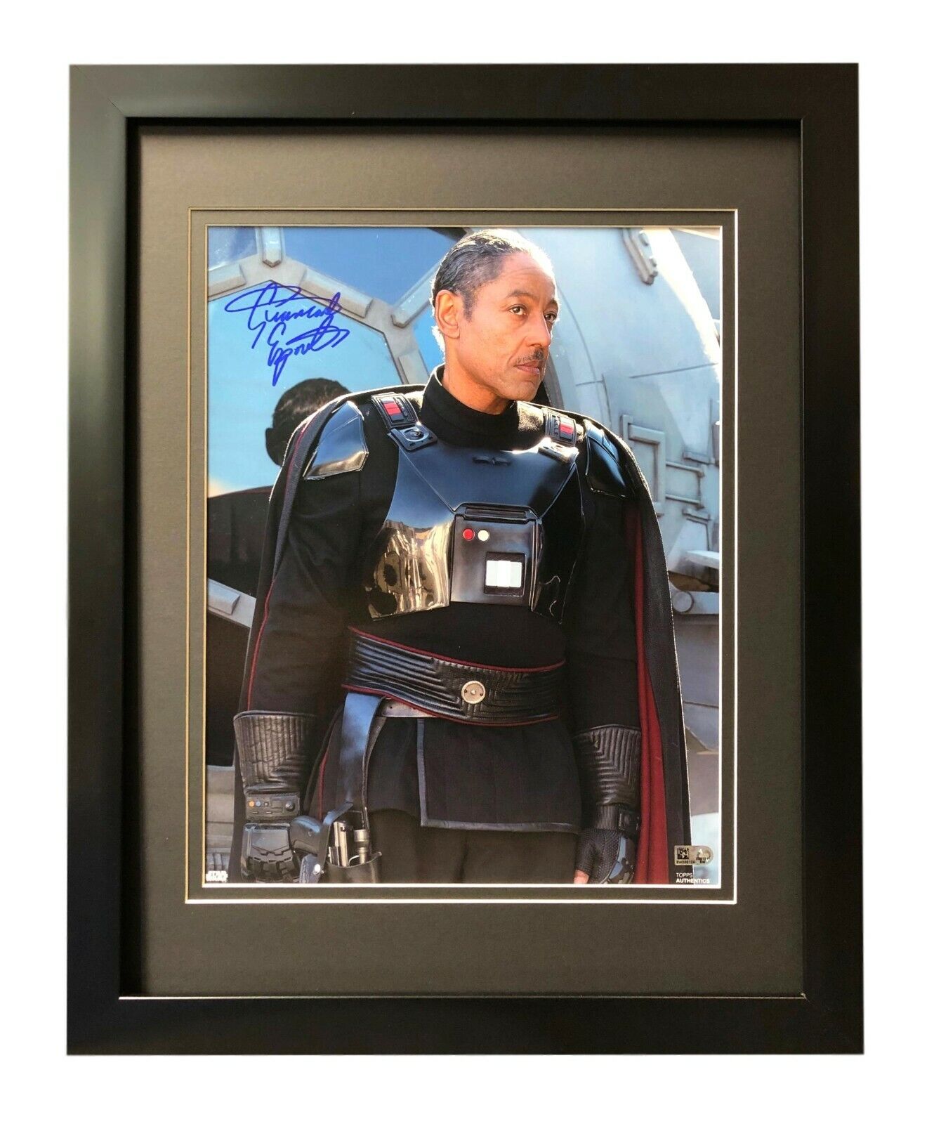 Giancarlo Esposito Signed Star Wars Mandalorian 11x14 Photo Poster painting Framed Topps COA