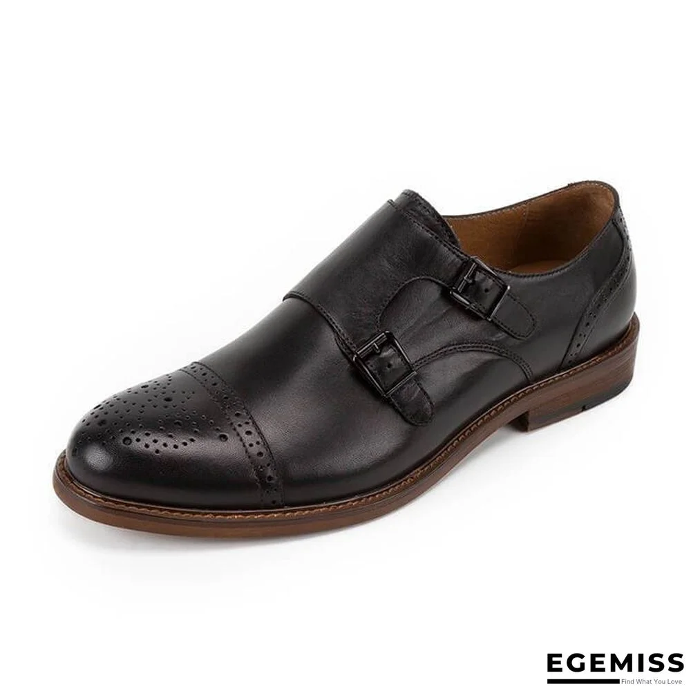 Men's Casual Double Buckle Monk Shoes | EGEMISS