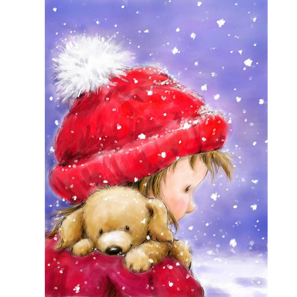 

Kids Dog - Round Drill Diamond Painting - 30*40CM, 501 Original