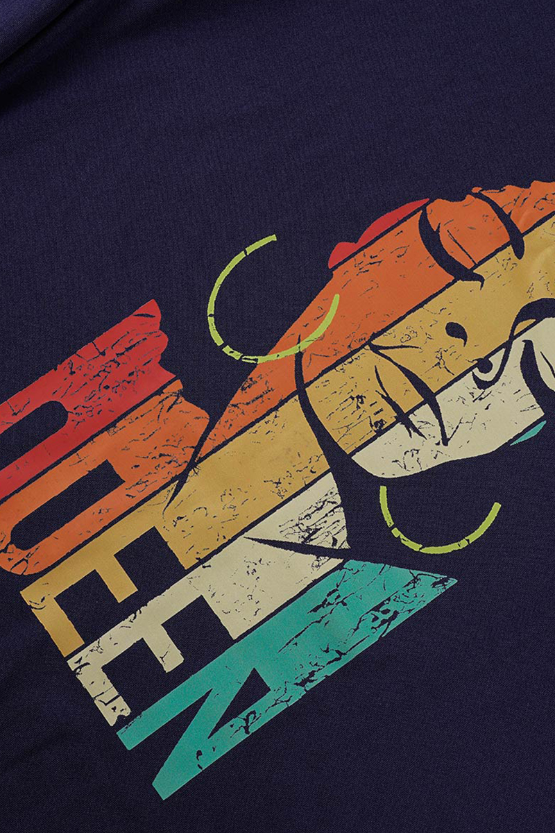 Rose Red Fashion Casual Print Patchwork O Neck Long Sleeve Two Pieces