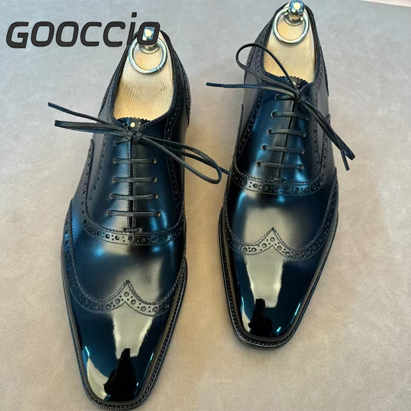 GS190 Prenium Calf Skin Dress Shoes/Oxford Shoes For Men GOOCCIO   