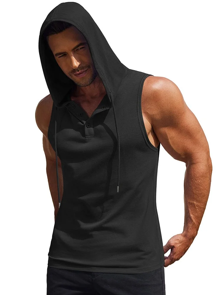 Cotton Hooded Tank Tops (US Only) QueenFunky