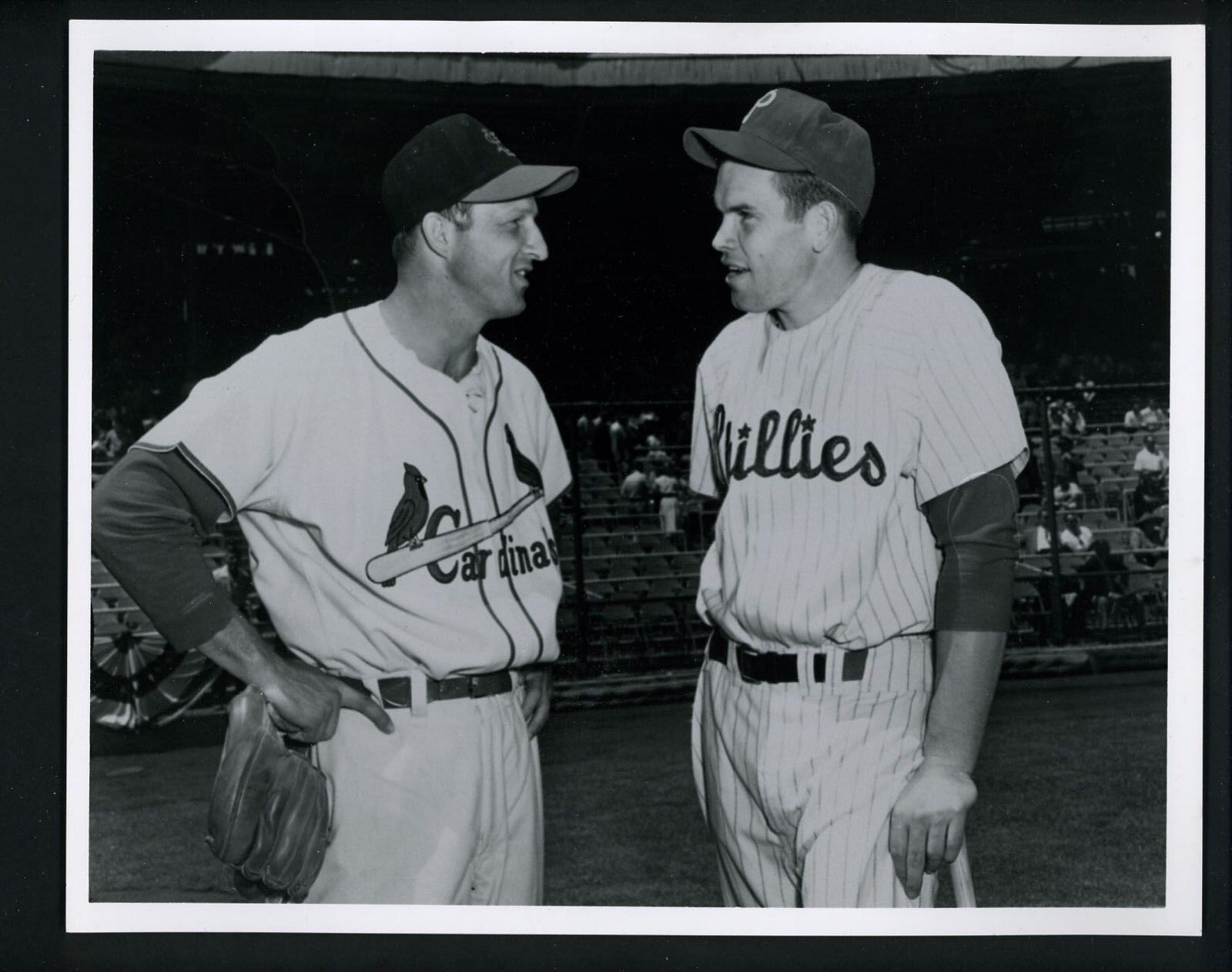 Stan Musial & Robin Roberts Press Photo Poster painting Donald Wingfield Sporting News Phillies