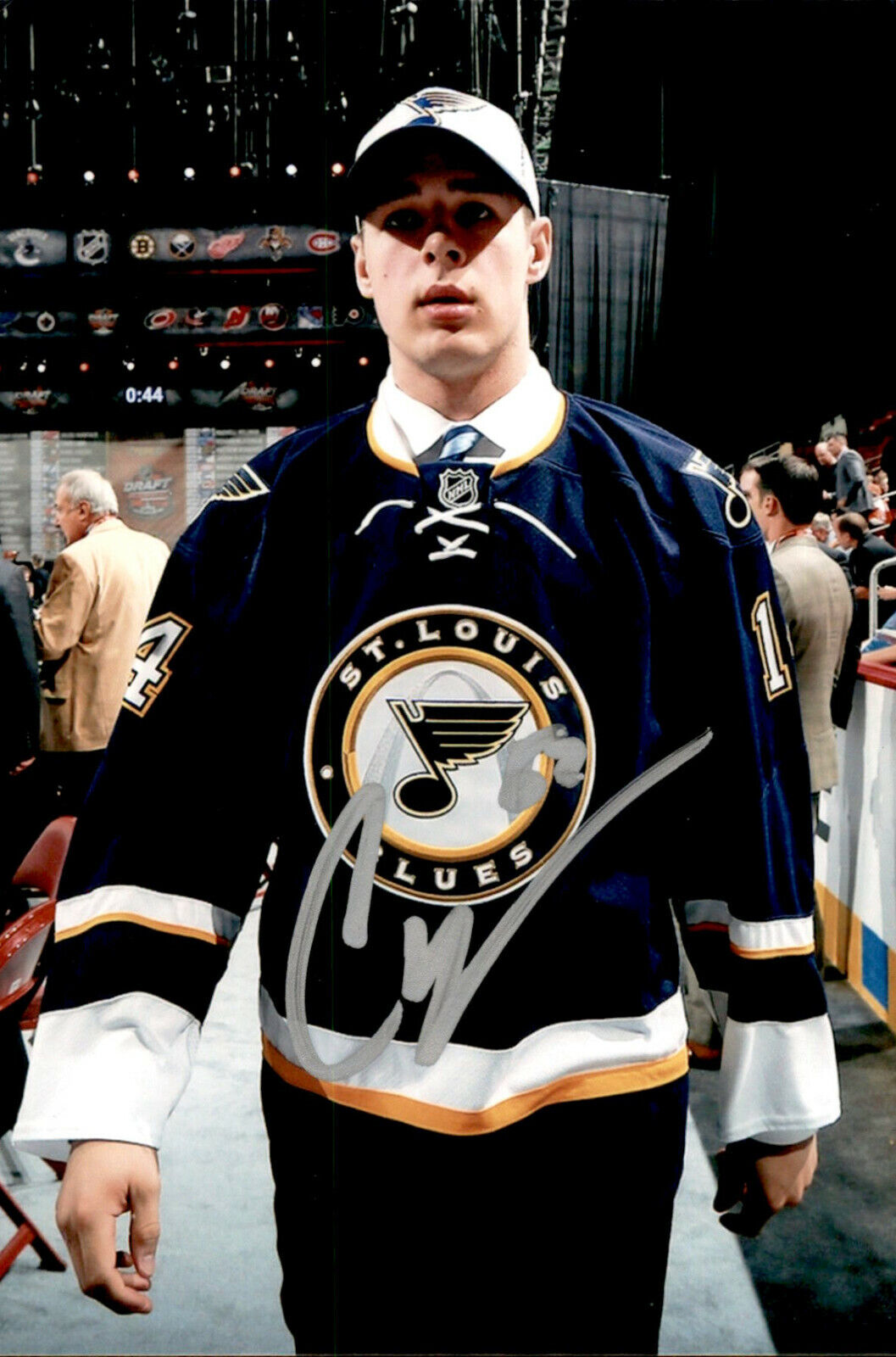 Chandler (CJ) Yakimowicz SIGNED 4x6 Photo Poster painting ST LOUIS BLUES