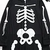 Family Matching Halloween Long Sleeve Pajamas Jumpsuit Skeleton Printed Sleepwear