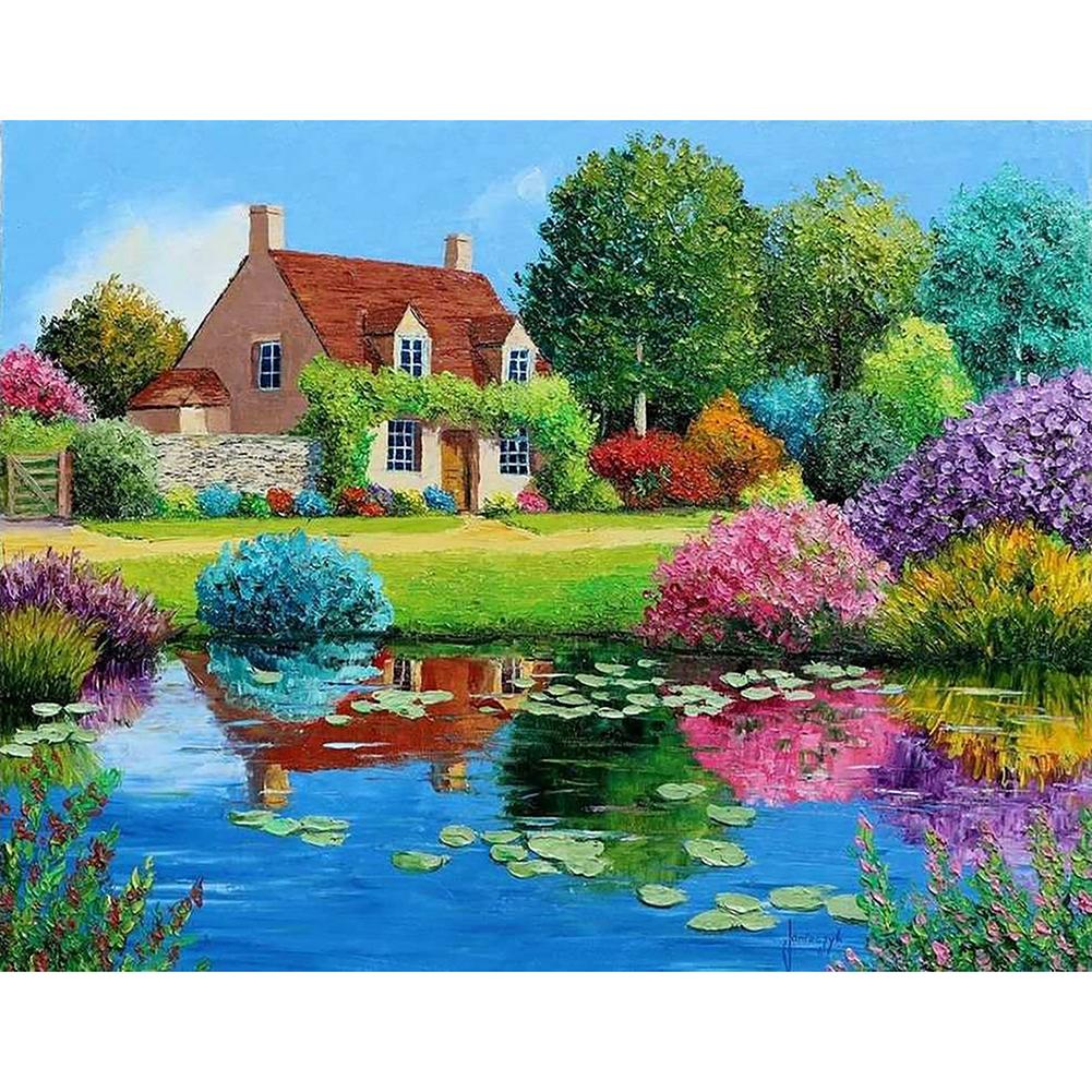 

Cottage - Round Drill Diamond Painting - 50*40CM, 501 Original