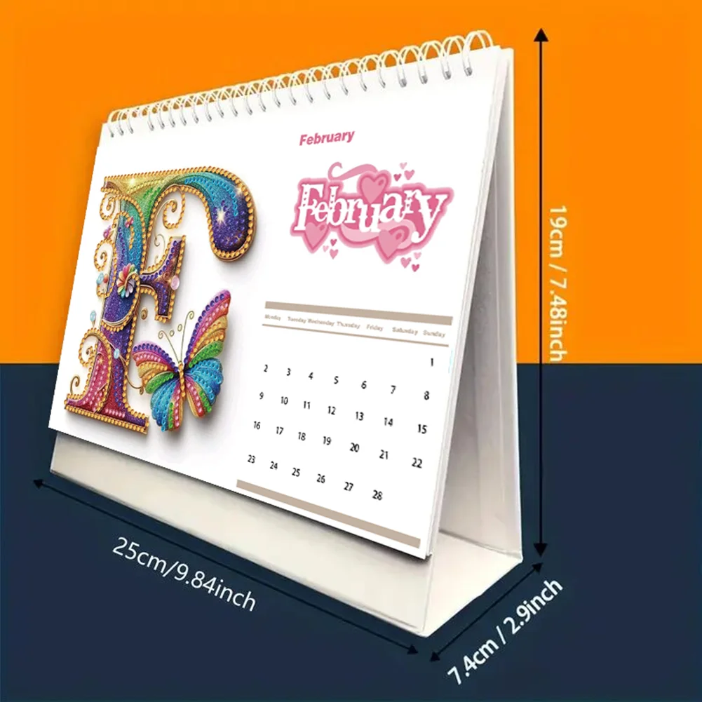 5D/DIY Calendar Crystal Painting Desk Calendars Kit Diamond Decorations Calendar