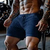 Men's Oversized Stretch Waffle Athletic Fitness Shorts Casual Comfort Everyday Basic Shorts by Inlyline